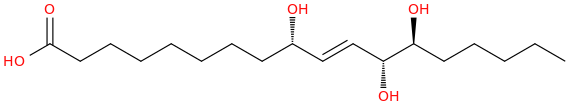 9,12,13 trihydroxy 10 octadecenoic acid, (9s,10e,12r,13s) 